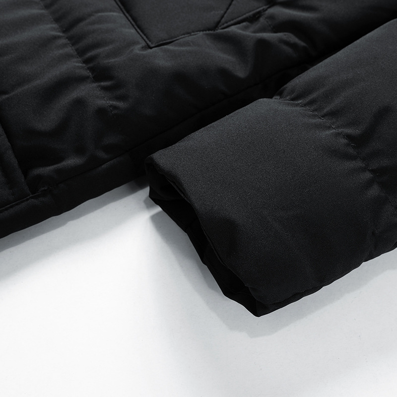 Parka Élégante Mi-Longue avec Capuche pour Hommes