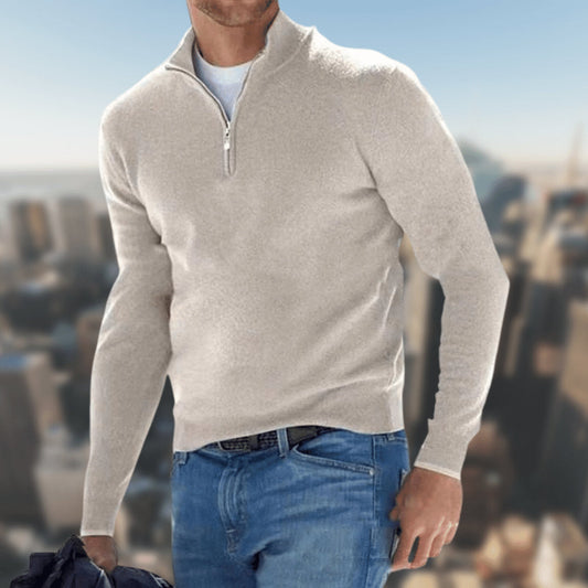 Polo Décontracté à Manches Longues pour Hommes