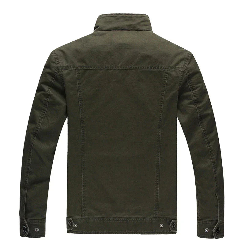 Veste Biker Décontractée en Coton pour Hommes