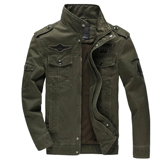 Veste Biker Décontractée en Coton pour Hommes
