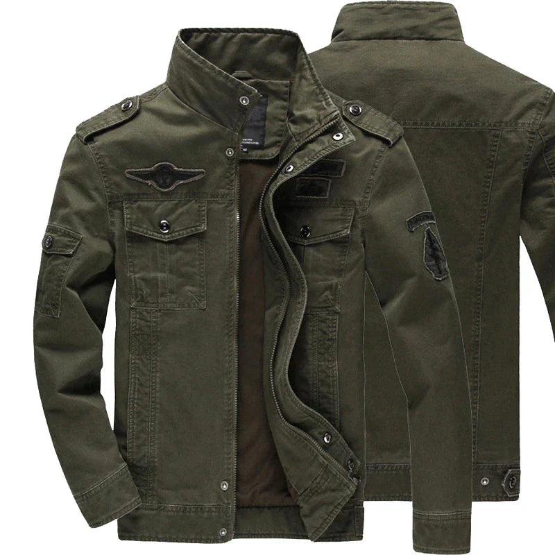 Veste Biker Décontractée en Coton pour Hommes