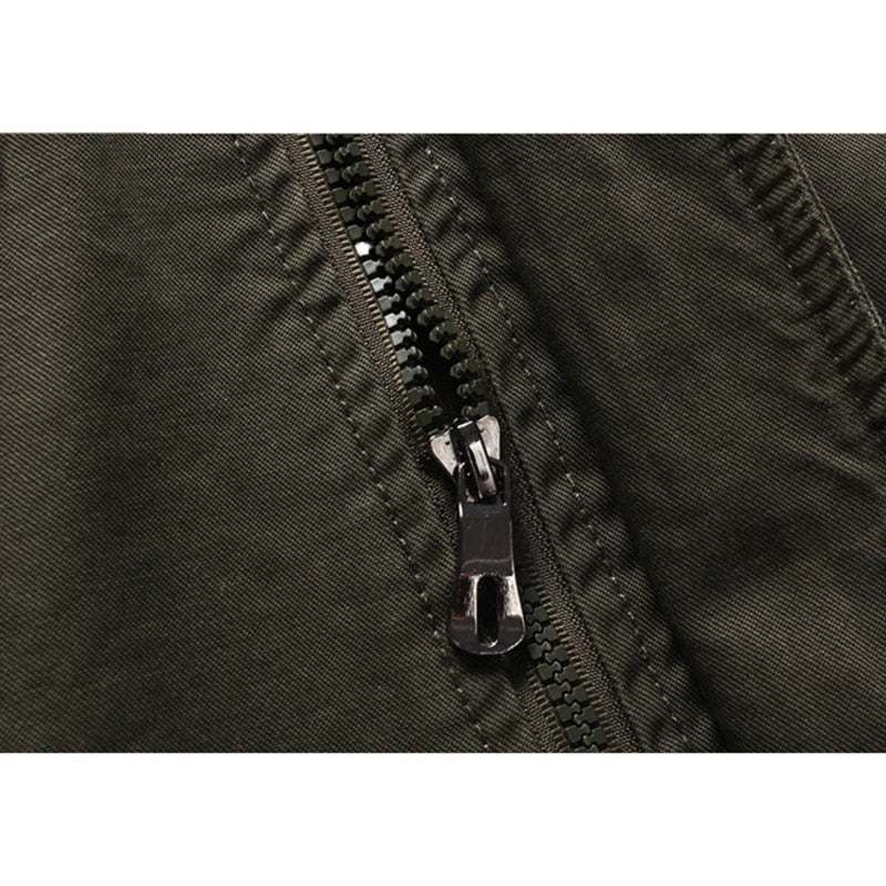 Veste Biker Décontractée en Coton pour Hommes