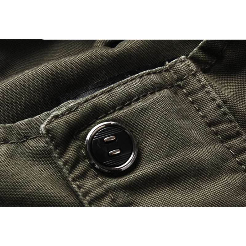 Veste Biker Décontractée en Coton pour Hommes