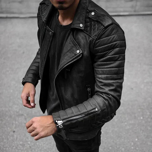 Veste en cuir intemporelle pour hommes