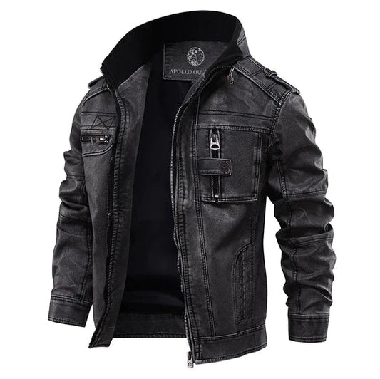 Veste Casual en Cuir pour Hommes