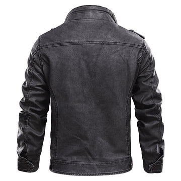 Veste Casual en Cuir pour Hommes