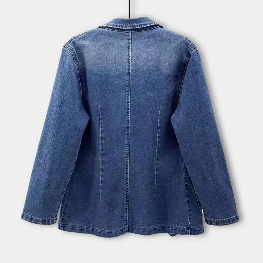 Veste en jeans ajustée pour femmes