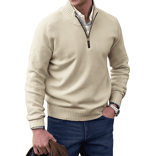 Pull Confortable à Col Montant pour Hommes