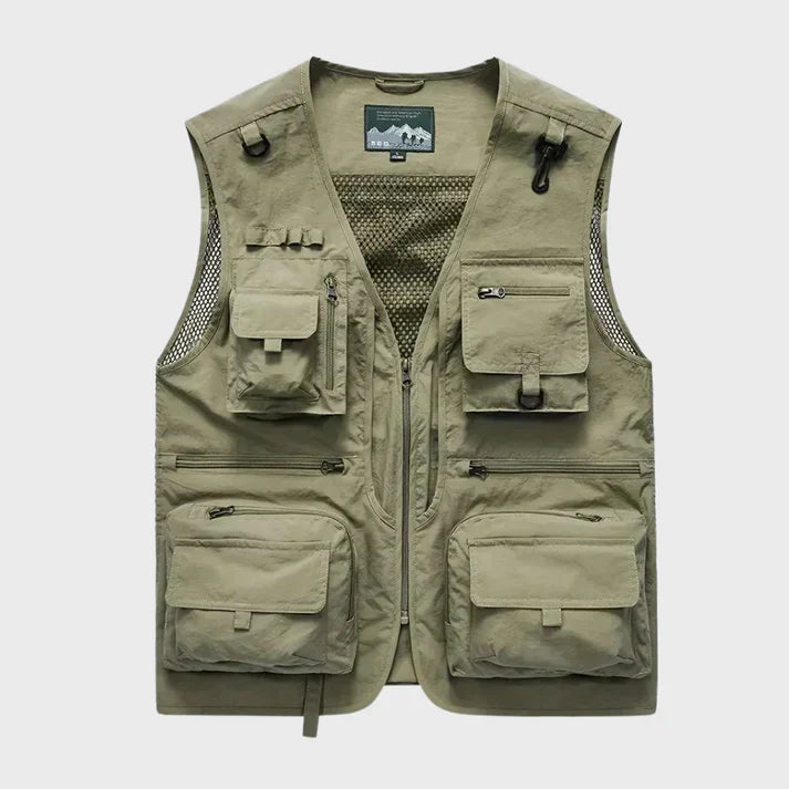 Gilet cargo respirant pour hommes