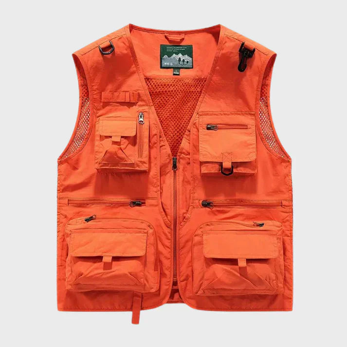 Gilet cargo respirant pour hommes