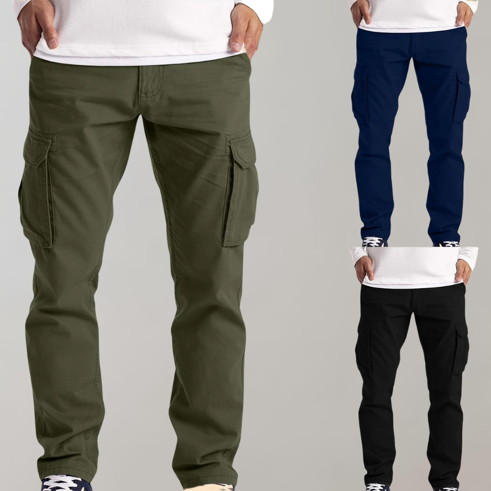 Pantalon Cargo Décontracté Multipoche pour Hommes