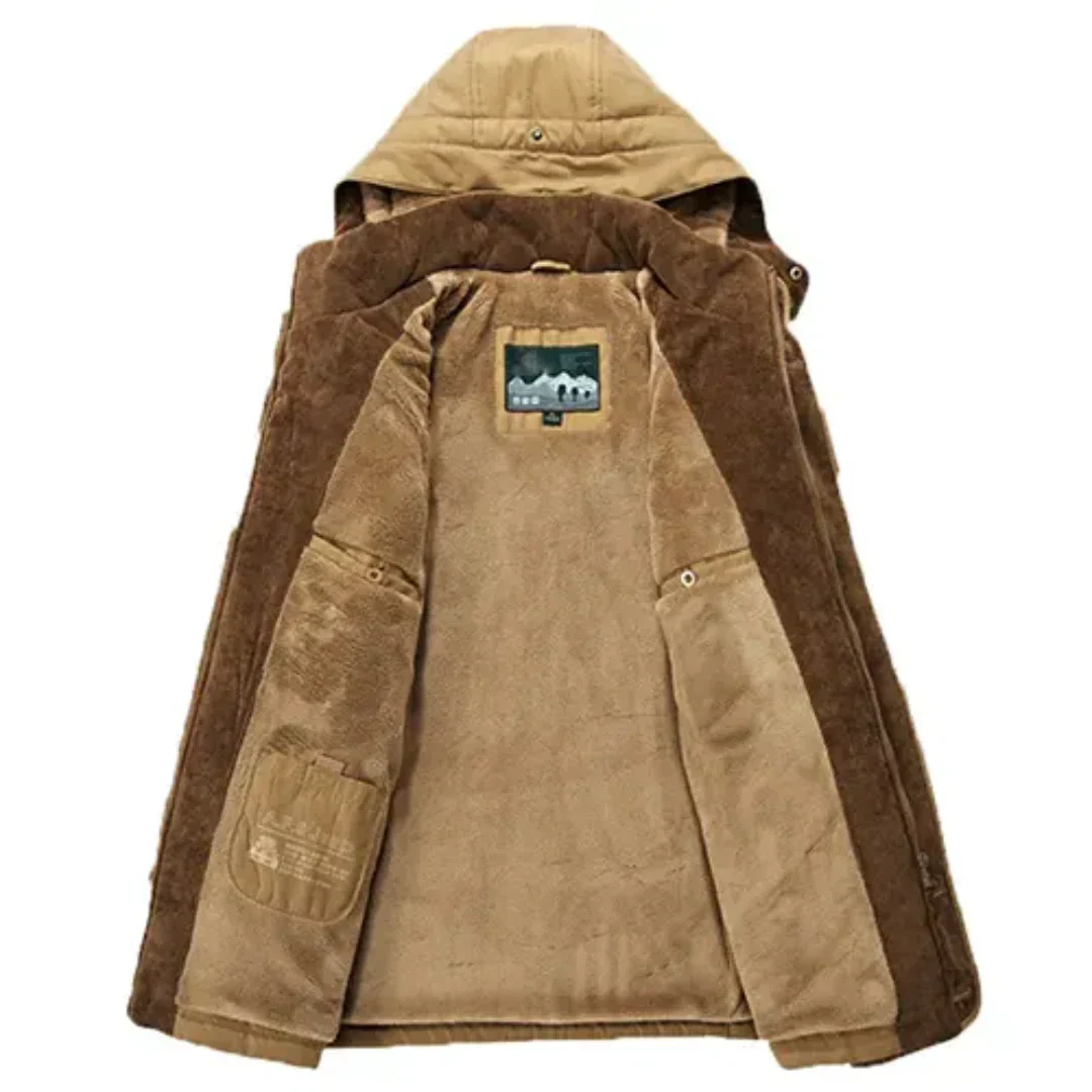 Chic Veste d'Hiver à Capuche pour Hommes