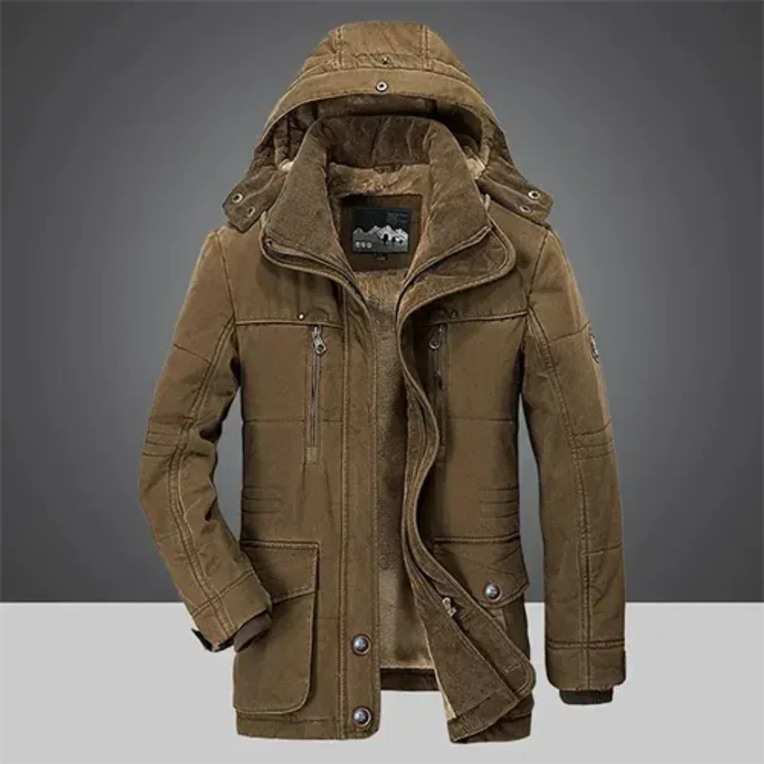 Chic Veste d'Hiver à Capuche pour Hommes