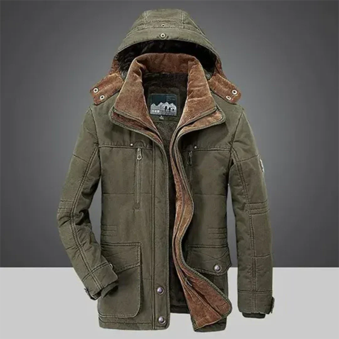 Chic Veste d'Hiver à Capuche pour Hommes