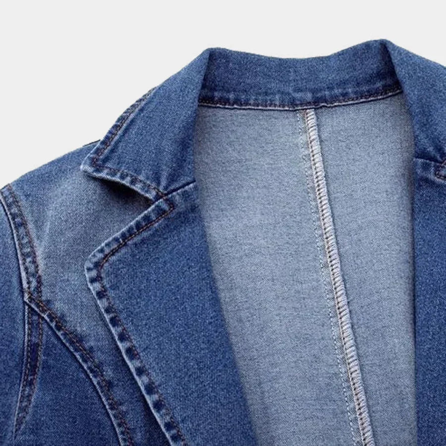 Veste en jeans ajustée pour femmes