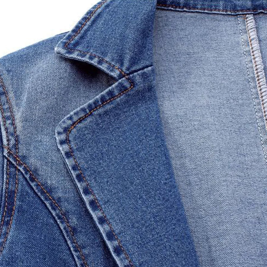 Veste en jeans ajustée pour femmes