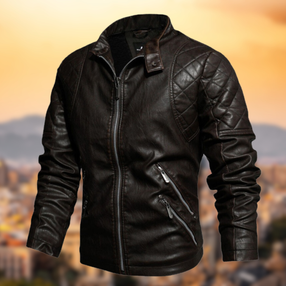 Veste en cuir exclusive et stylée pour hommes