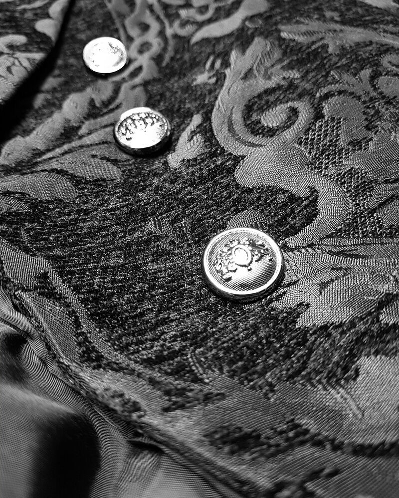 Frack Gothique à Motif Brocart pour Hommes