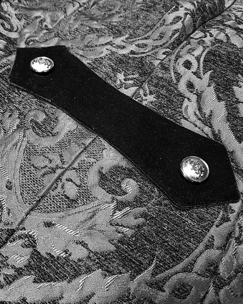 Frack Gothique à Motif Brocart pour Hommes