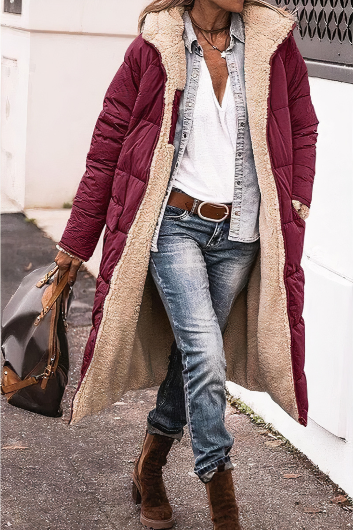 Parka Longue à Capuche pour Femmes