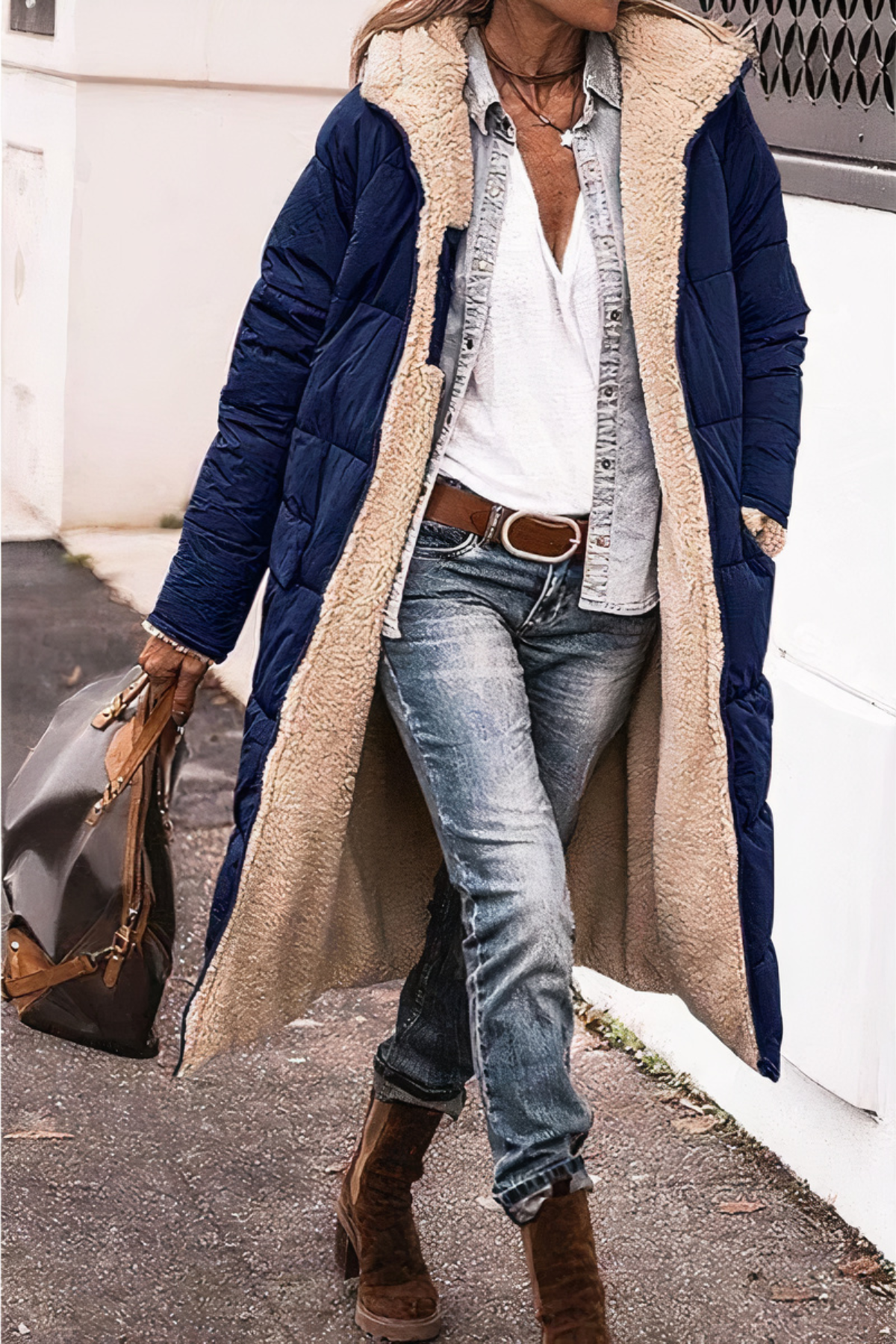 Parka Longue à Capuche pour Femmes