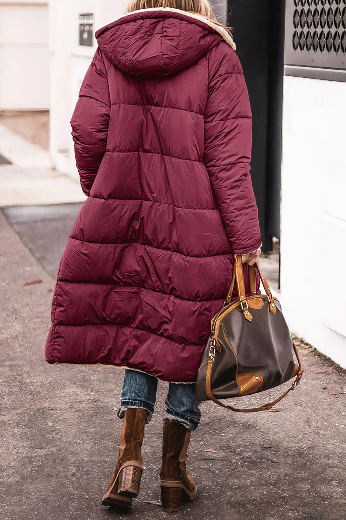 Parka Longue à Capuche pour Femmes