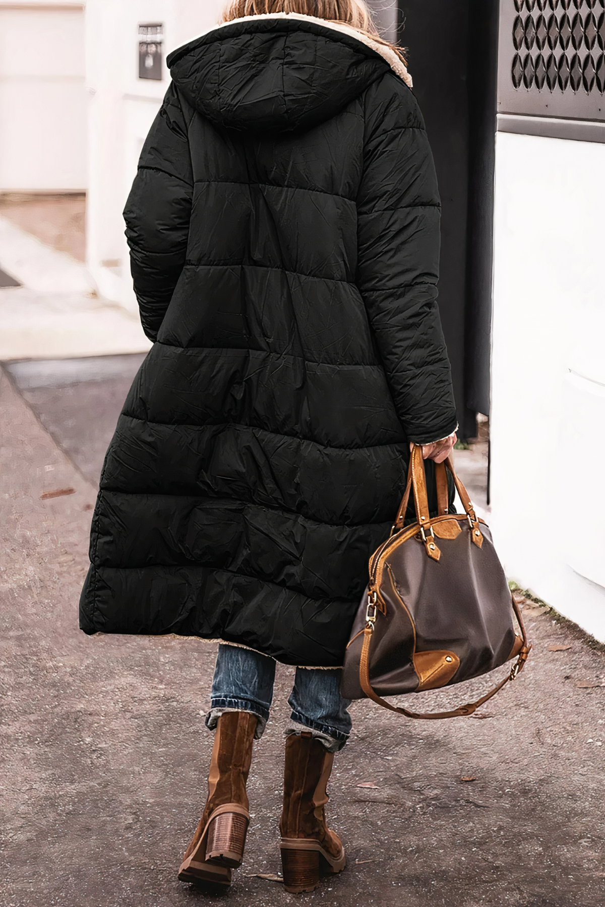 Parka Longue à Capuche pour Femmes