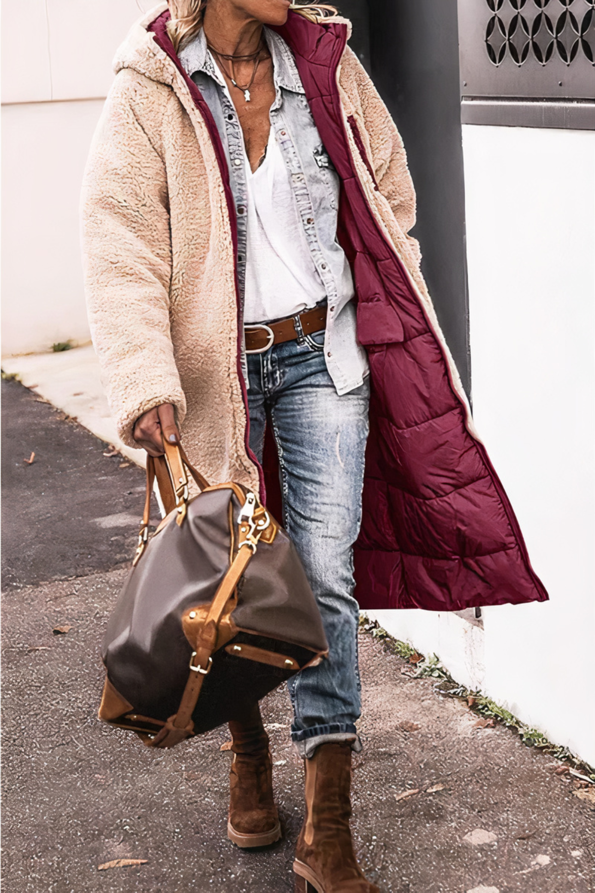 Parka Longue à Capuche pour Femmes