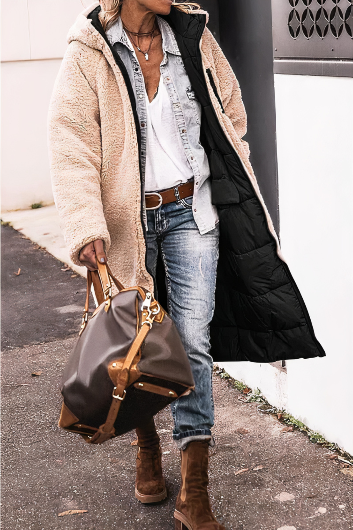Parka Longue à Capuche pour Femmes