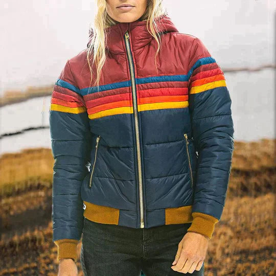 Veste thermique arc-en-ciel pour femmes