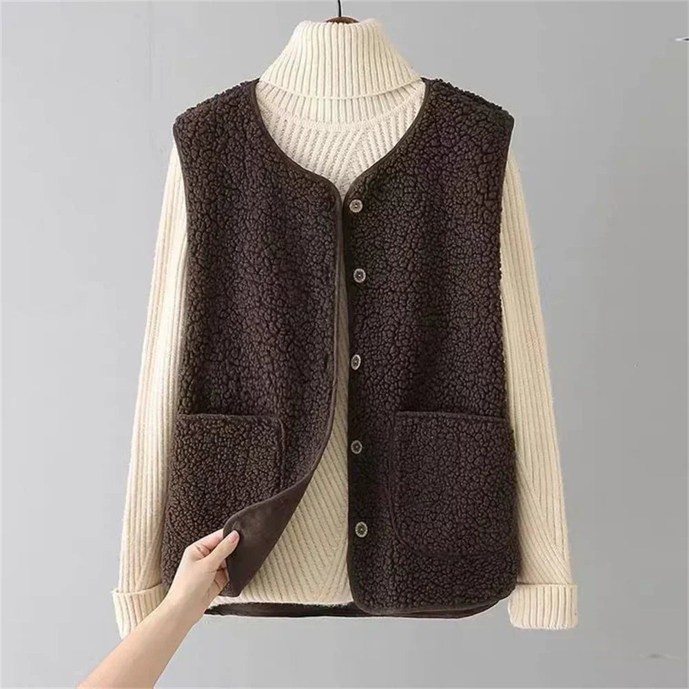 Gilet en Laine Élégant et Polyvalent pour Femmes