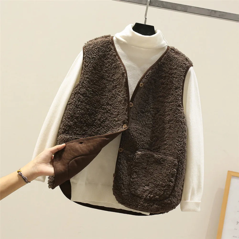 Gilet en Laine Élégant et Polyvalent pour Femmes