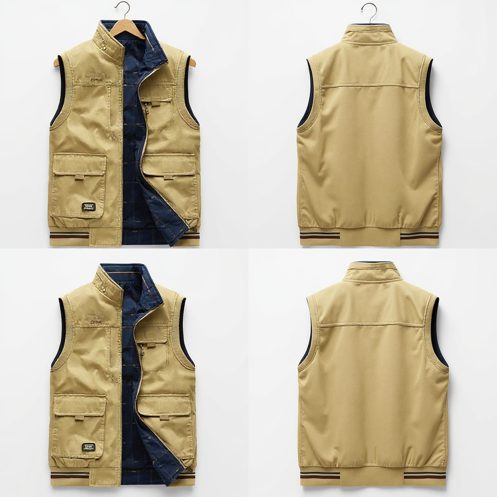 Veste Gilet en Coton pour Hommes