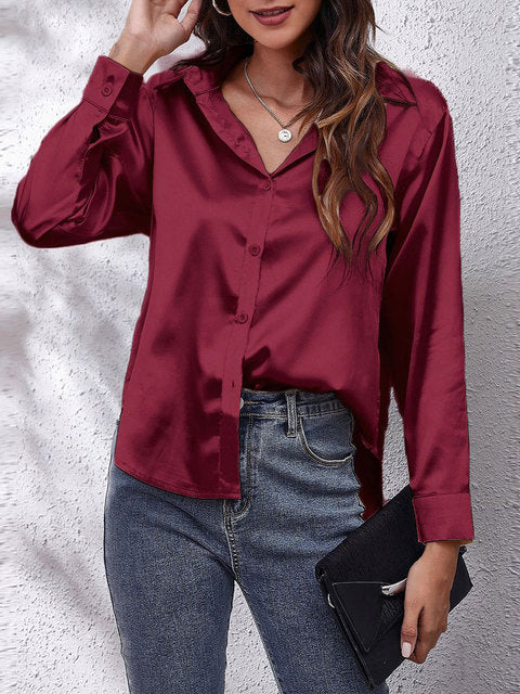 Chemise Élégante à Manches Longues pour Femmes