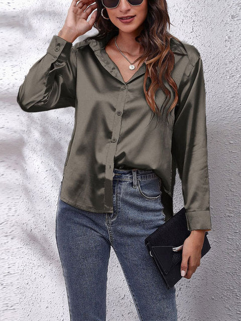 Chemise Élégante à Manches Longues pour Femmes