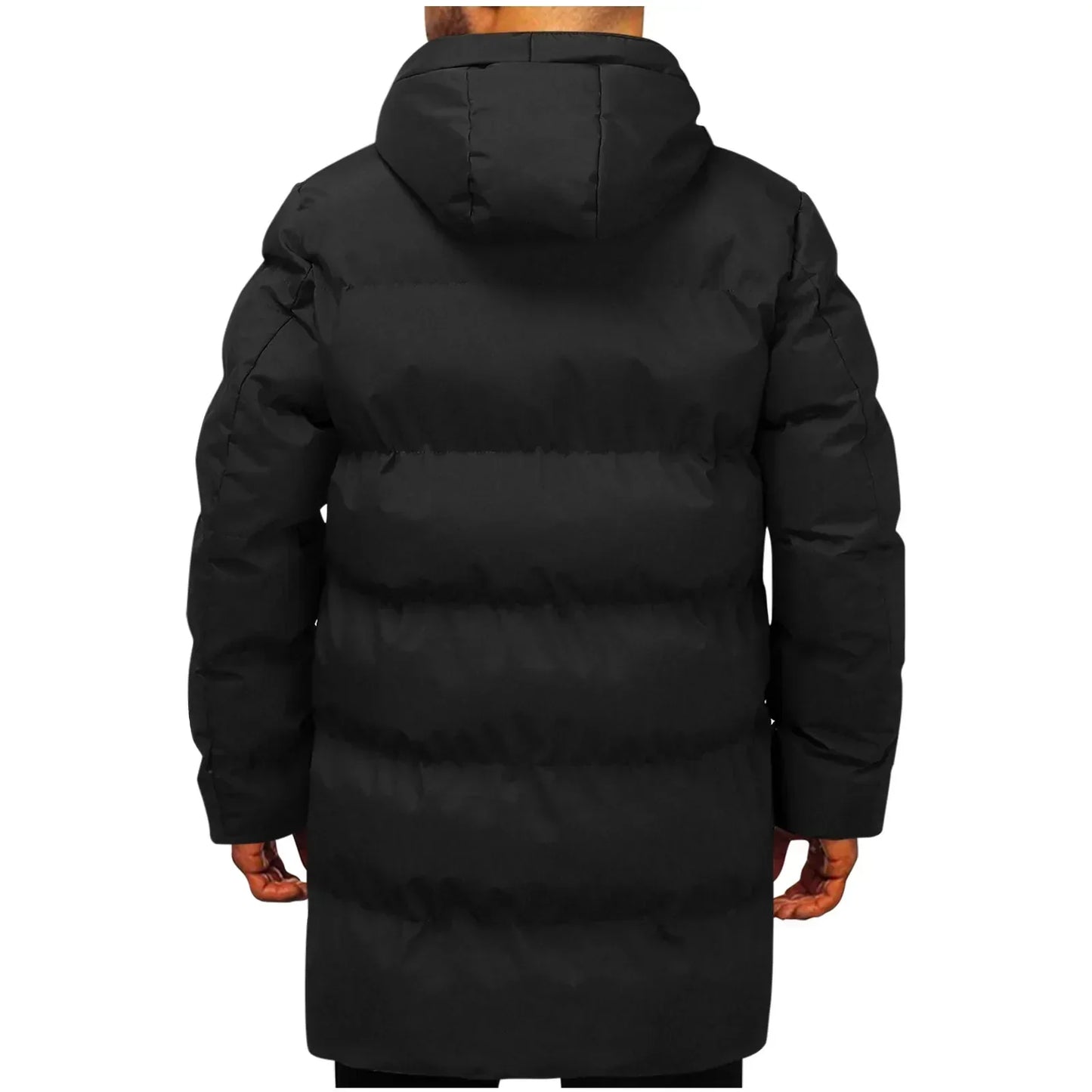 Veste d'hiver longue imperméable pour hommes