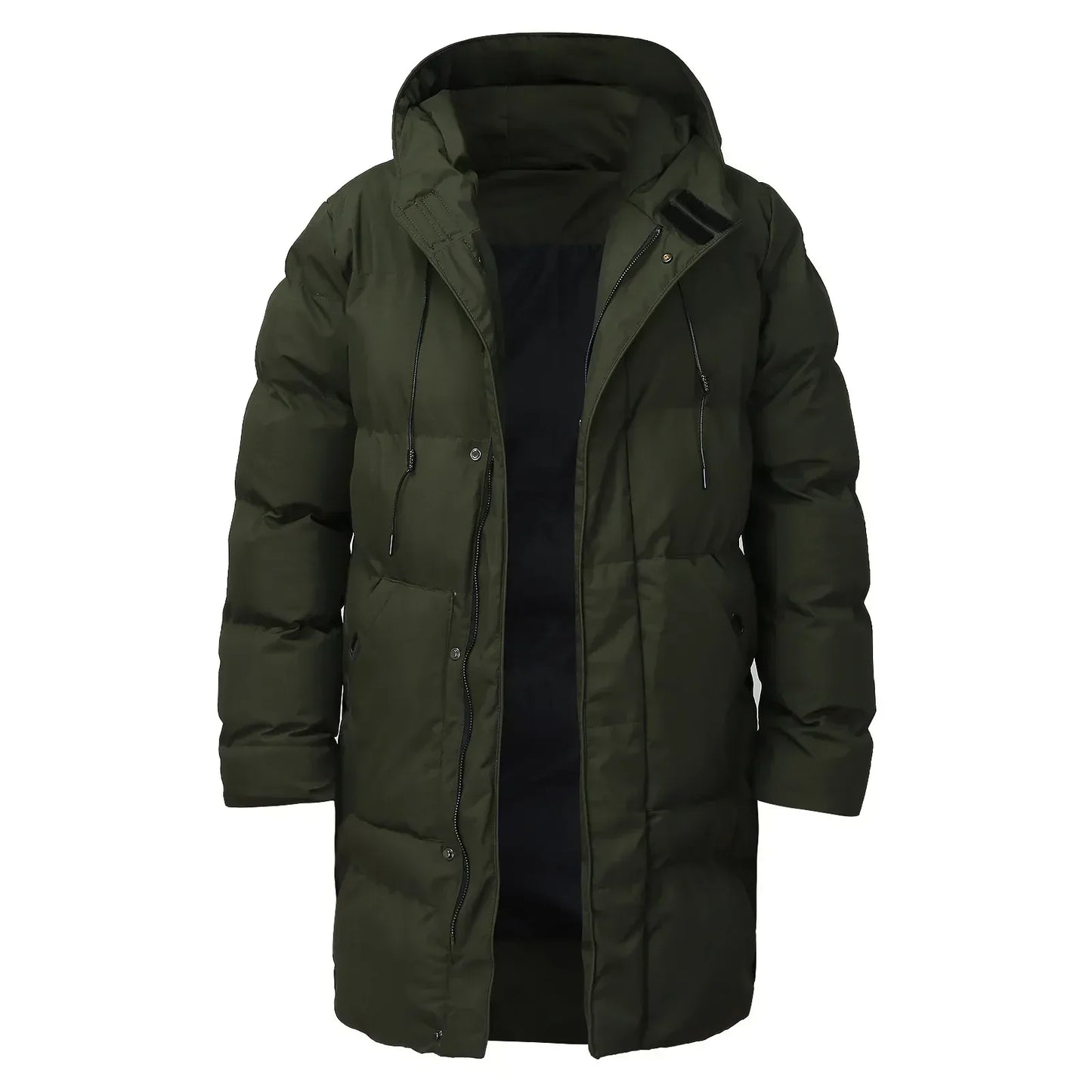 Veste d'hiver longue imperméable pour hommes