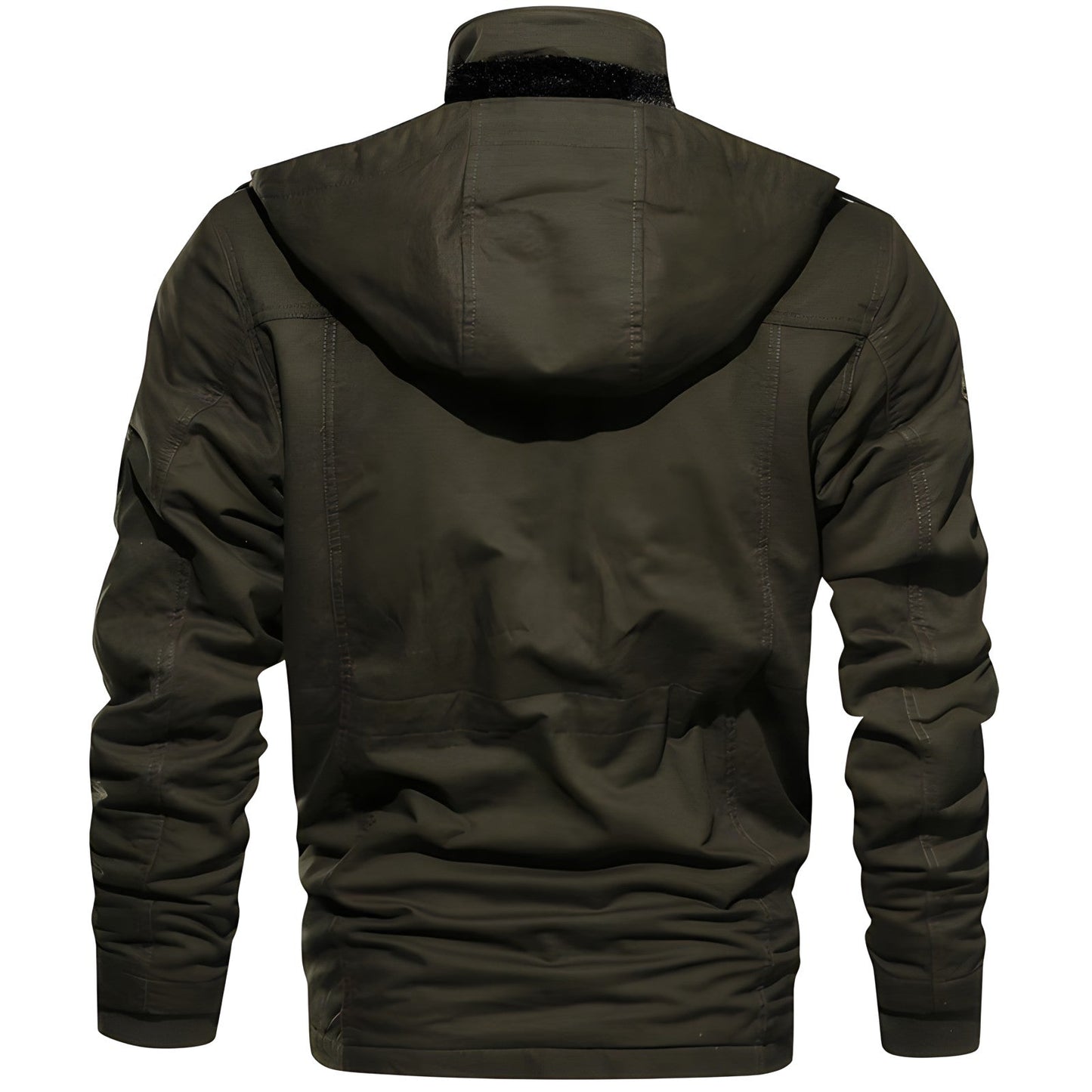 Veste à Capuche Épaisse en Coton pour Hommes