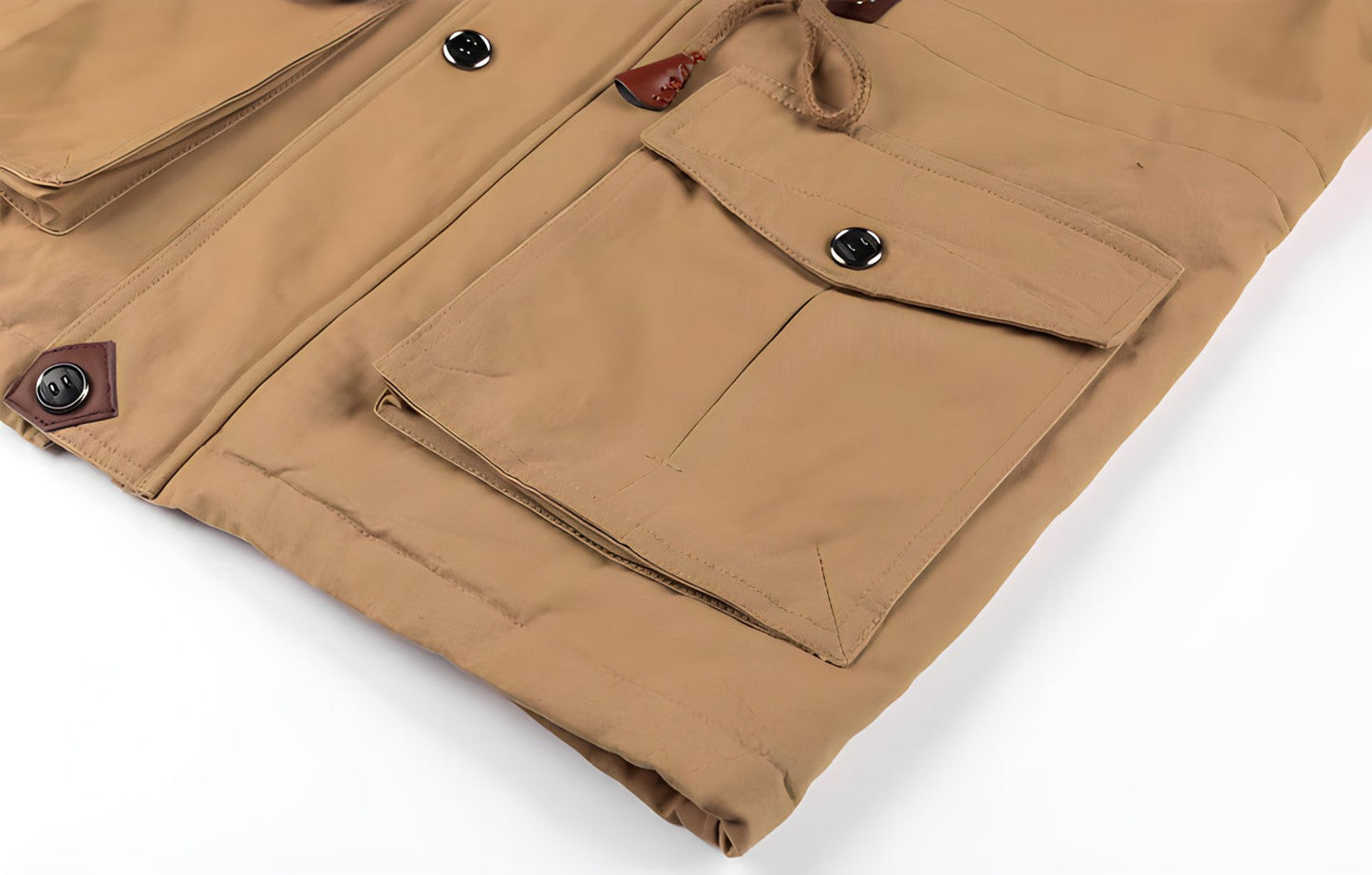 Veste à Capuche Épaisse en Coton pour Hommes