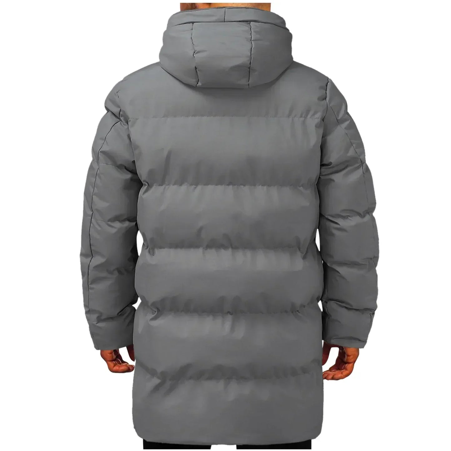 Veste d'hiver longue imperméable pour hommes