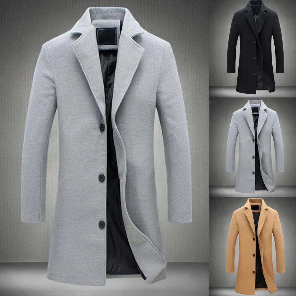 Manteau d'Hiver Élégant pour Hommes