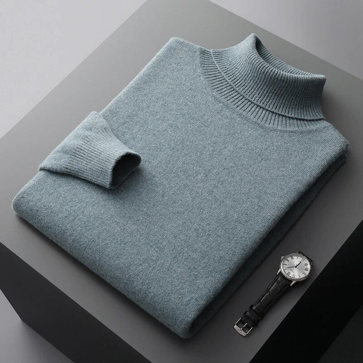 Pull Raffiné à Col Roulé pour Hommes