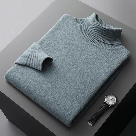 Pull Raffiné à Col Roulé pour Hommes