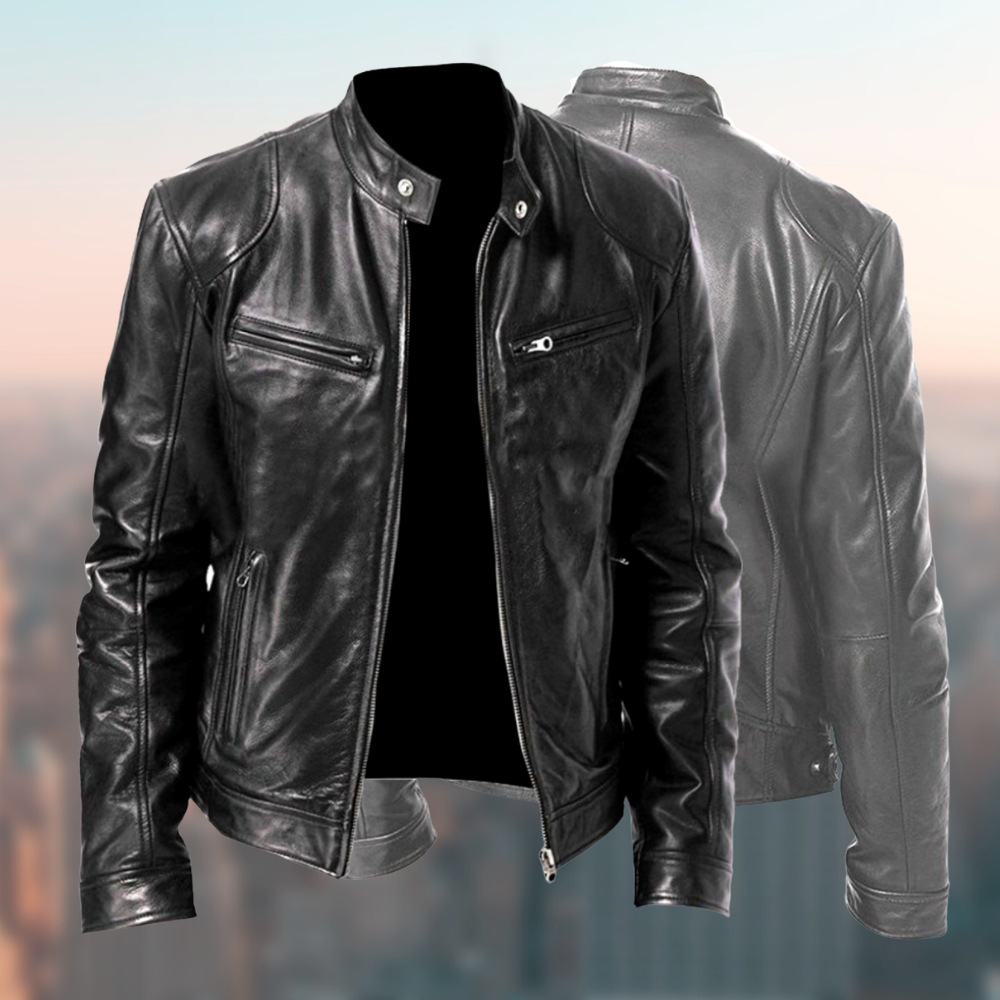 Veste en Cuir Élégante pour Hommes