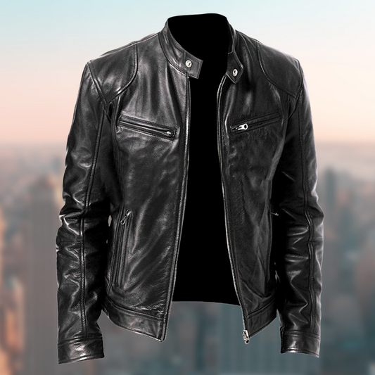 Veste en Cuir Élégante pour Hommes