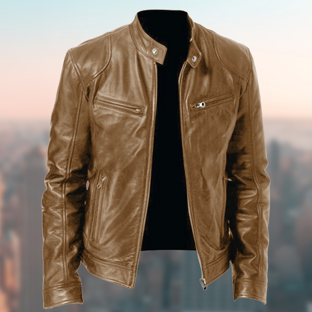 Veste en Cuir Élégante pour Hommes