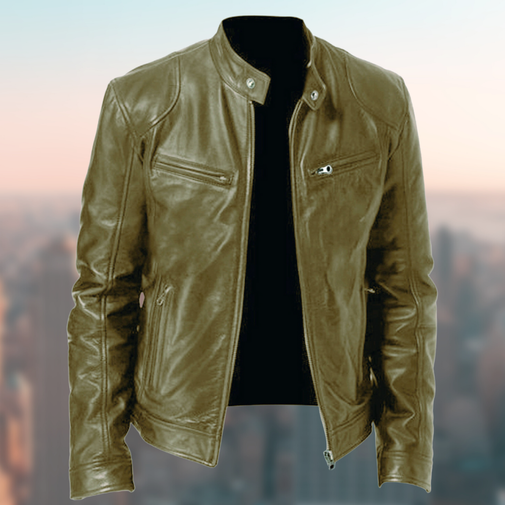 Veste en Cuir Élégante pour Hommes