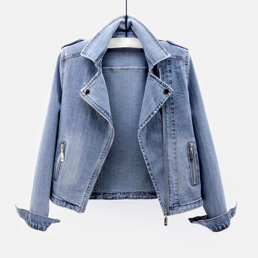 Veste en denim décontractée pour femmes