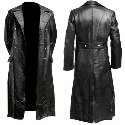 Manteau en cuir pour hommes