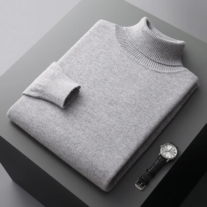 Pull Raffiné à Col Roulé pour Hommes